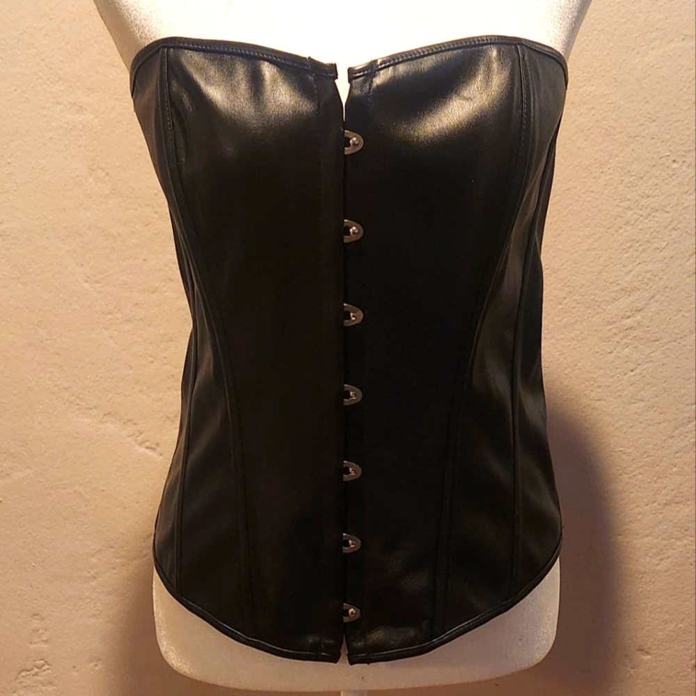 Beautiful faux leather corset top